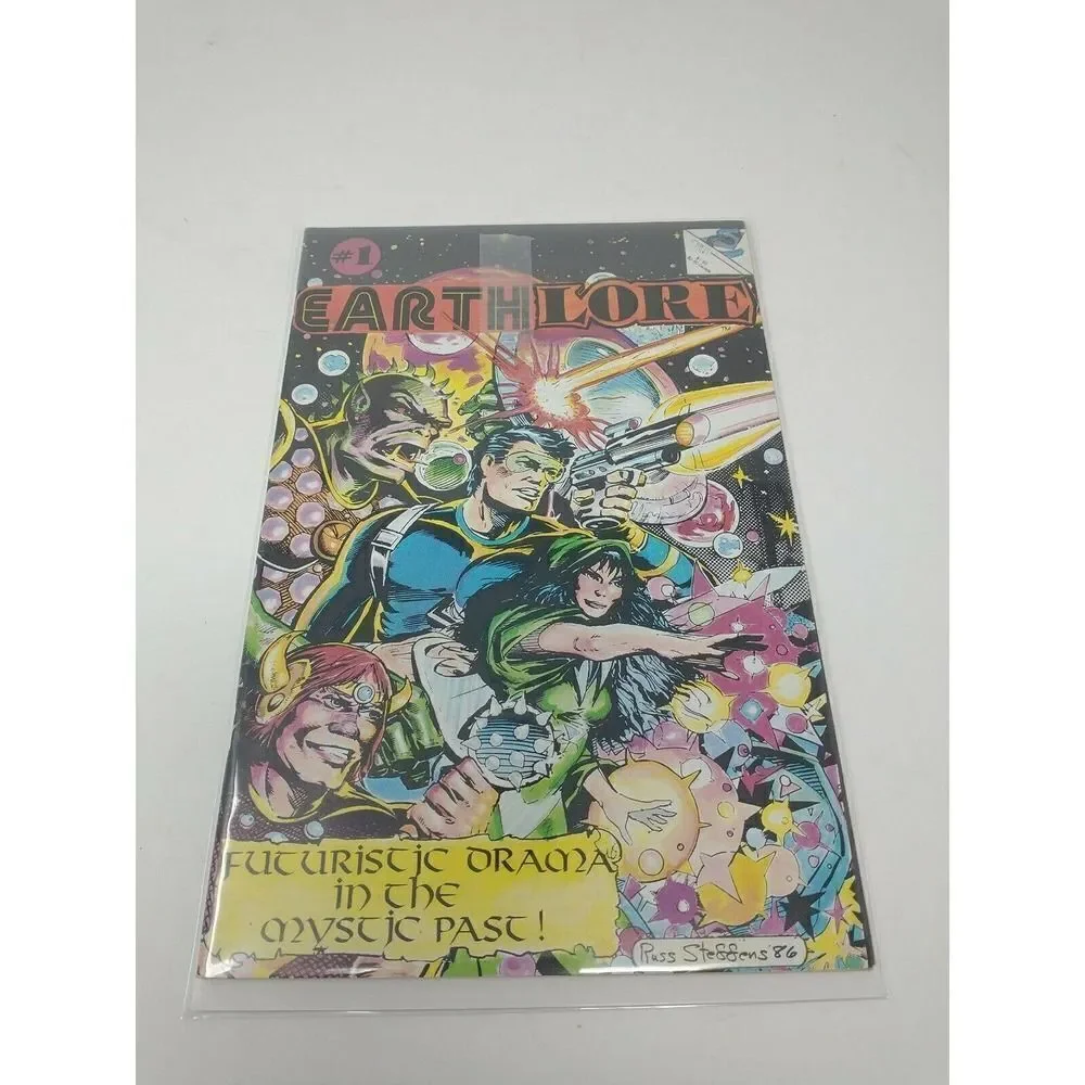 Earthlore No 1 Comic By Eternity Comics Boarded and Bagged Futuristic Drama Past